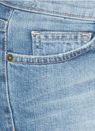 Detail View - Click To Enlarge - CURRENT/ELLIOTT - 'The stiletto' distressed ankle grazer jeans