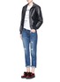 Figure View - Click To Enlarge - CURRENT/ELLIOTT - 'The Fling' distressed boyfriend jeans