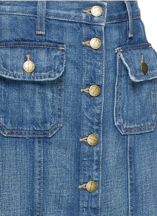 Detail View - Click To Enlarge - CURRENT/ELLIOTT - 'Sally' cut off hem button skirt