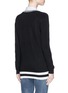 Back View - Click To Enlarge - EQUIPMENT - 'Kelsey' stripe V-neck cashmere sweater