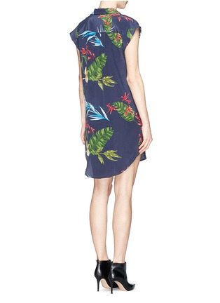 Back View - Click To Enlarge - EQUIPMENT - 'Flynn' floral print silk dress