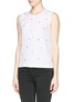 Front View - Click To Enlarge - EQUIPMENT - 'Reagan' stud front sleeveless silk top