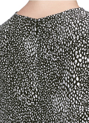 Detail View - Click To Enlarge - EQUIPMENT - 'Lyle' animal print sleeveless silk shirt