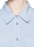 Detail View - Click To Enlarge - EQUIPMENT - Short sleeve slim signature chambray dress