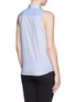 Back View - Click To Enlarge - EQUIPMENT - 'Mina Tie Front' stripe sleeveless shirt