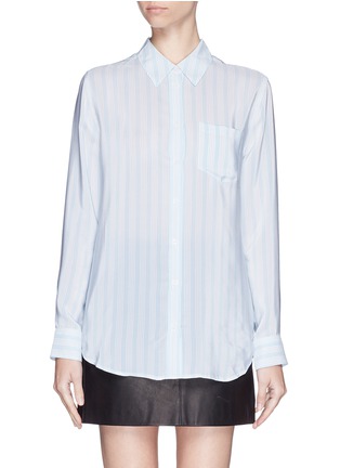 Main View - Click To Enlarge - EQUIPMENT - 'Reese' pinstripe silk shirt