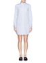 Main View - Click To Enlarge - EQUIPMENT - 'Brett' contrast pinstripe cotton poplin dress