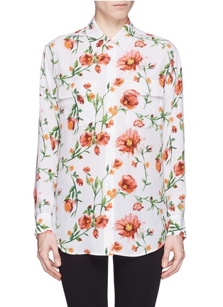 Main View - Click To Enlarge - EQUIPMENT - 'Signature' floral print silk crepe shirt