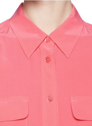 Detail View - Click To Enlarge - EQUIPMENT - 'Slim Signature' silk shirt dress