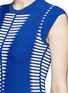 Detail View - Click To Enlarge - ALEXANDER MCQUEEN - Arrow knit two-tone dress