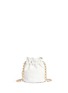 Back View - Click To Enlarge - VINTAGE CHANEL - Ostrich leather drawstring bucket bag