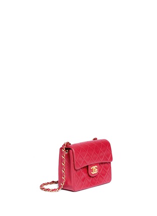 Figure View - Click To Enlarge - VINTAGE CHANEL - Mini quilted lambskin leather flap bag