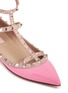 Detail View - Click To Enlarge - VALENTINO GARAVANI - 'Rockstud' patent leather caged flats