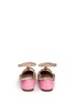 Back View - Click To Enlarge - VALENTINO GARAVANI - 'Rockstud' patent leather caged flats