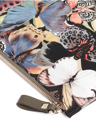 Detail View - Click To Enlarge - VALENTINO GARAVANI - 'Camubutterfly' nylon pouch