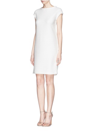 Figure View - Click To Enlarge - ST. JOHN - Frayed textured dress 