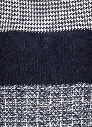 Detail View - Click To Enlarge - ST. JOHN - Mix tweed panel knit shift dress