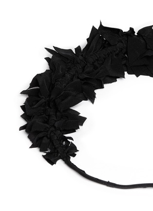 Detail View - Click To Enlarge - ABRAMS BOOKS - 'Flock' silk flare crown headband