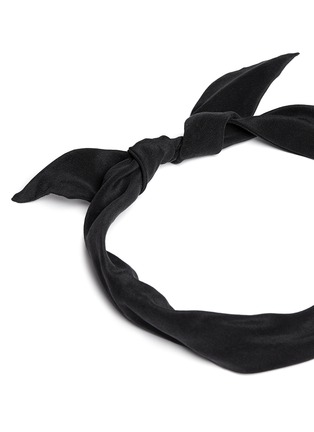 Detail View - Click To Enlarge - ABRAMS BOOKS - 'Fork' silk working girl knot headband