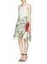 Figure View - Click To Enlarge - CHICTOPIA - Oversize patchwork silk blend flower dress