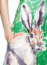 Detail View - Click To Enlarge - CHICTOPIA - Painted bunny appliqué flare skirt