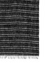 Detail View - Click To Enlarge - ARMANI COLLEZIONI - Sequin stripe linen blend scarf