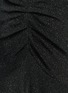 Detail View - Click To Enlarge - ARMANI COLLEZIONI - Ruche front glitter V-neck dress