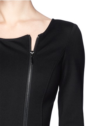 Detail View - Click To Enlarge - ARMANI COLLEZIONI - Abito' zip contour jersey dress
