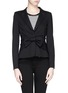 Main View - Click To Enlarge - ARMANI COLLEZIONI - Bow front Milano knit jacket