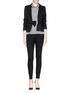 Figure View - Click To Enlarge - ARMANI COLLEZIONI - Bow front Milano knit jacket