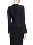 Back View - Click To Enlarge - ARMANI COLLEZIONI - Cady crepe tailored jacket