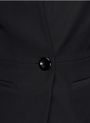 Detail View - Click To Enlarge - ARMANI COLLEZIONI - Sheer silk chiffon cutout back jacket