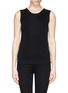 Main View - Click To Enlarge - ARMANI COLLEZIONI - Side zip silk-blend tank top