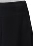 Detail View - Click To Enlarge - ARMANI COLLEZIONI - Asymmetric panel crepe flare skirt