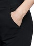 Detail View - Click To Enlarge - ARMANI COLLEZIONI - Virgin wool blend stretch waist pants