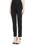 Front View - Click To Enlarge - ARMANI COLLEZIONI - Virgin wool blend stretch waist pants