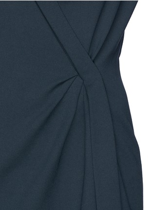 Detail View - Click To Enlarge - ARMANI COLLEZIONI - Milano knit faux wrap dress