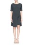 Main View - Click To Enlarge - ARMANI COLLEZIONI - Apron skirt wool dress