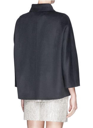 Back View - Click To Enlarge - ARMANI COLLEZIONI - Oversize cashmere coat