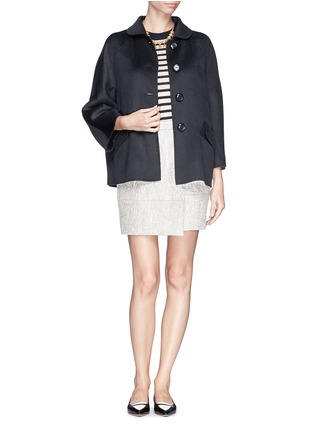 Figure View - Click To Enlarge - ARMANI COLLEZIONI - Oversize cashmere coat