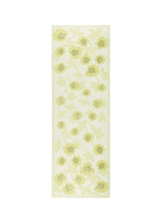 Main View - Click To Enlarge - ARMANI COLLEZIONI - Lurex floral jacquard silk blend chiffon scarf