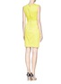 Back View - Click To Enlarge - ARMANI COLLEZIONI - Butterfly cape back sleeveless dress