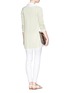 Detail View - Click To Enlarge - ARMANI COLLEZIONI - Colourblock cotton cashmere long cardigan