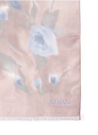 Detail View - Click To Enlarge - ARMANI COLLEZIONI - Abstract floral silk scarf