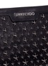  - JIMMY CHOO - 'Derek' star embellished leather mini zip pouch