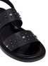 Detail View - Click To Enlarge - JIMMY CHOO - 'Clint' stud double band leather sandals