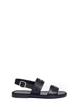 Main View - Click To Enlarge - JIMMY CHOO - 'Clint' stud double band leather sandals