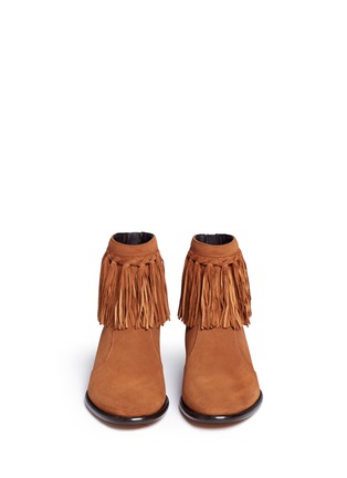 Front View - Click To Enlarge - JIMMY CHOO - 'Eric' fringed suede boots