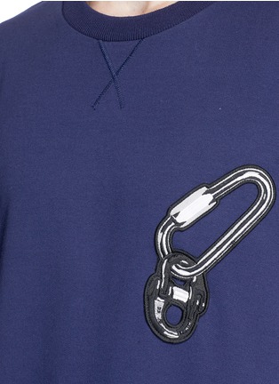 Detail View - Click To Enlarge - LANVIN - Chain appliqué sweatshirt
