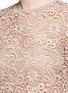 Detail View - Click To Enlarge - VALENTINO GARAVANI - Guipure lace plissé pleated dress